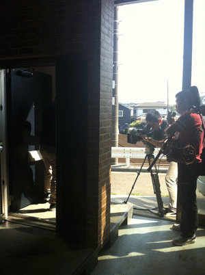 撮影事務所にて