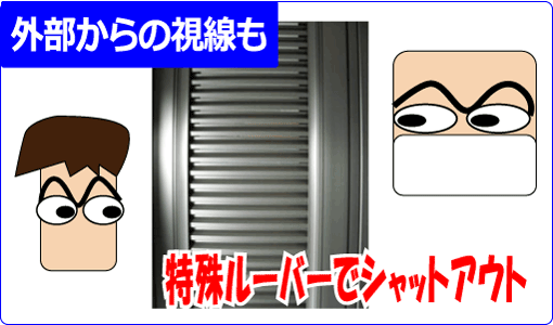 外からの視線も